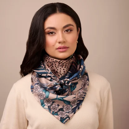 Silk Scarf The Jungle Dream Green - Image 3