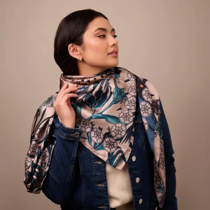 Silk Scarf The Jungle Dream Green - Image 2
