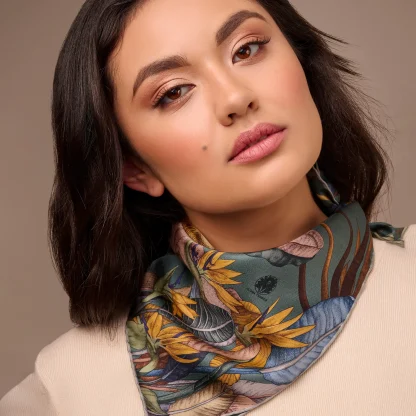 Silk Scarf The True Summer Green - Image 5