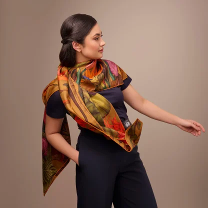 Silk Scarf The True Summer Gold - Image 6