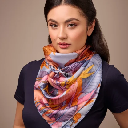 Silk Scarf The True Summer Blue - Image 2