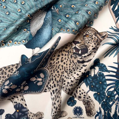 Silk Scarf The Jungle Dream Green - Image 6