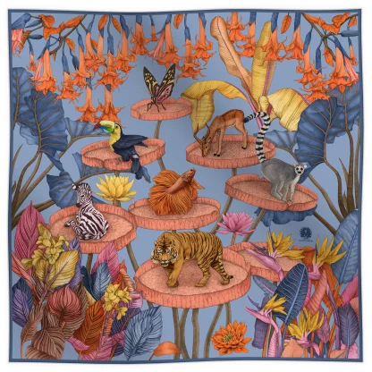 Silk Scarf, Ilona Tambor, Tiger Scarf, The True Summer