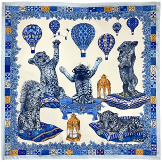 The Cats Empire, Luxury Silk Scarf, Ilona Tambor Silk Scarves Collection