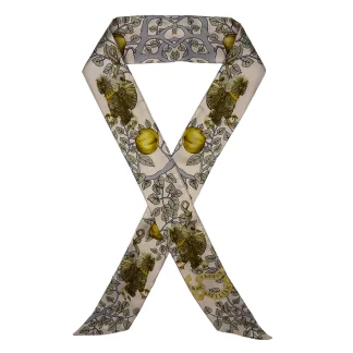 Silk Twilly, Luxury Silk Ribbon Scarf, Griffin & Basilisk