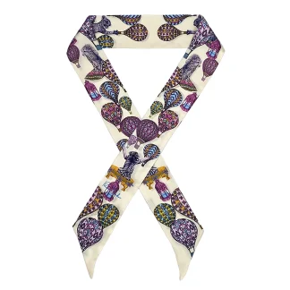 Silk Twilly Scarf, Ilona Tambor Silk Scarves Collection