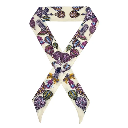 Silk Twilly Scarf, Ilona Tambor Silk Scarves Collection