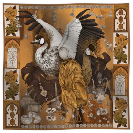 Silk Scarf Gold