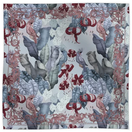 Wool Scarf The Tropical Paradise Winter Sky Ilona Tambor 2024 Collection