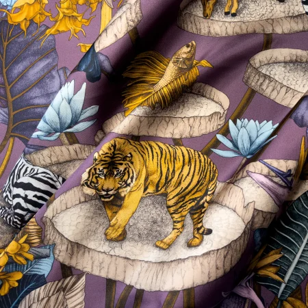 Silk Pocket Square The True Summer Purple - Image 4