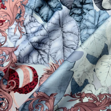 Silk Scarf The Tropical Paradise Winter Sky - Image 2