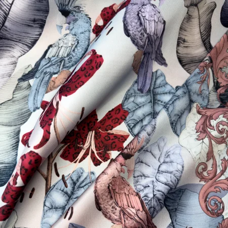 Silk Scarf The Tropical Paradise Winter Sky - Image 3