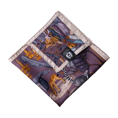 Silk Pocket Square The True Summer Purple - Image 2