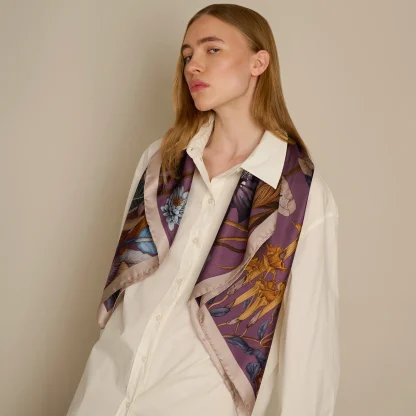 Silk Scarf The True Summer Purple - Image 2