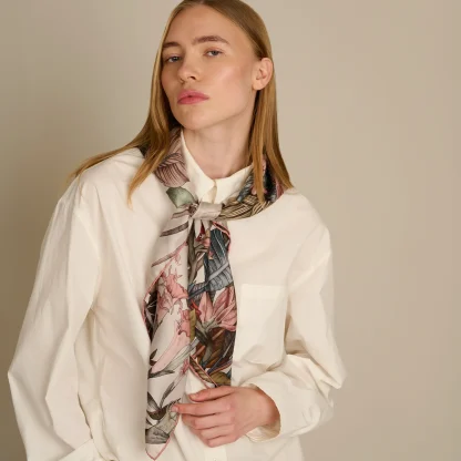 Silk Scarf The True Summer Ivory - Image 3