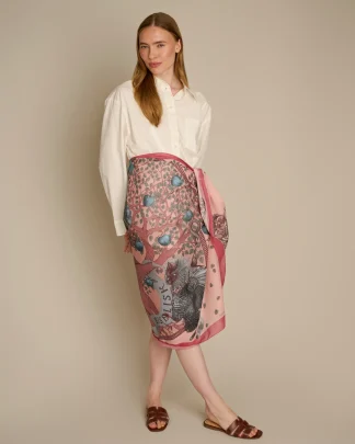Pareo Cotton Silk The Griffin & Basilisk Pink