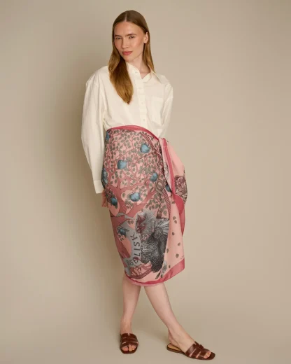 Pareo Cotton Silk The Griffin & Basilisk Pink